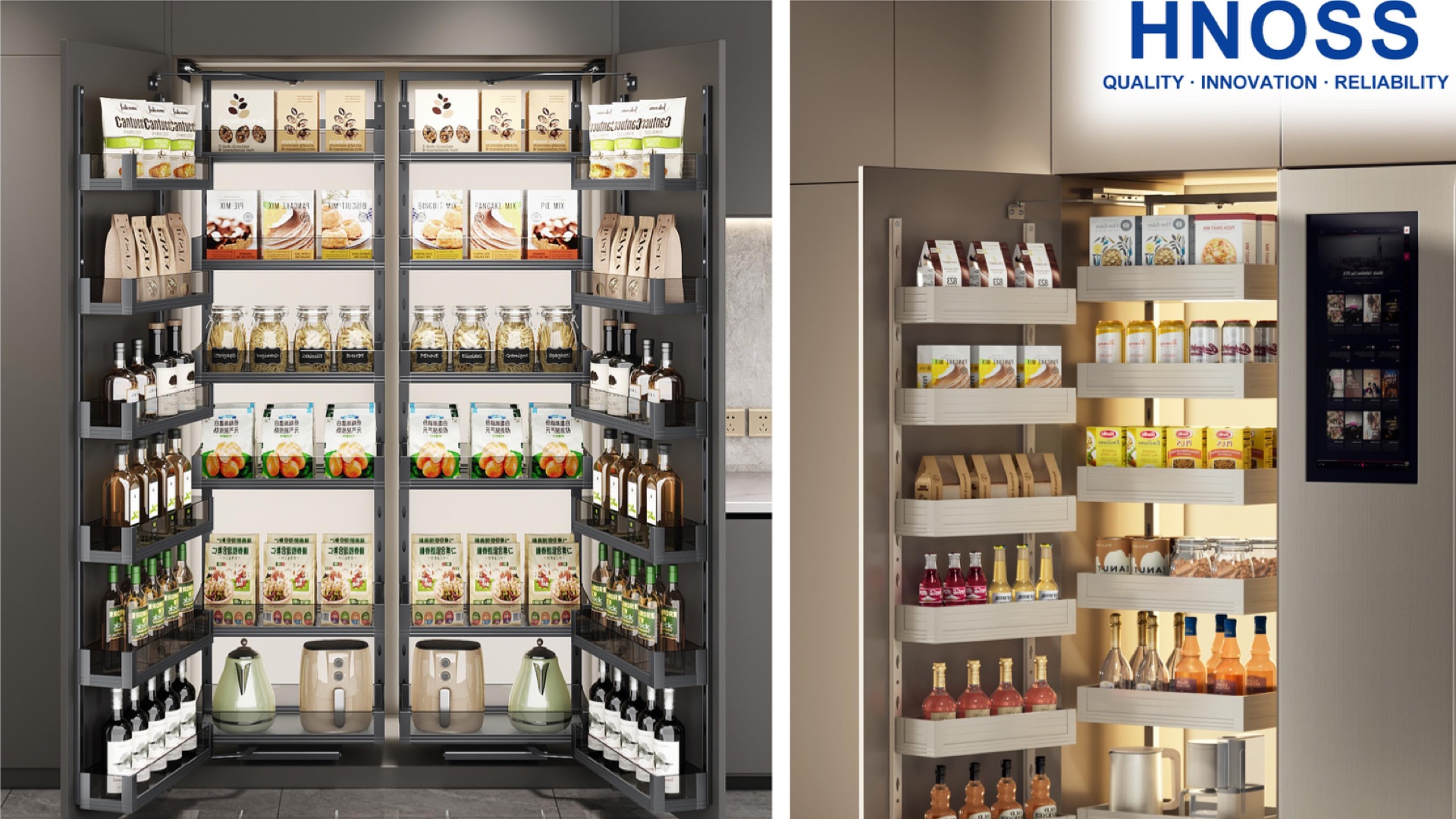 More space. Better pantry storage.